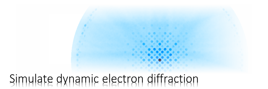 Simulate dynamic electron diffraction