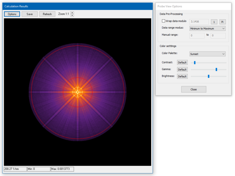 Dr. Probe Documentation GUI Displays | er-c