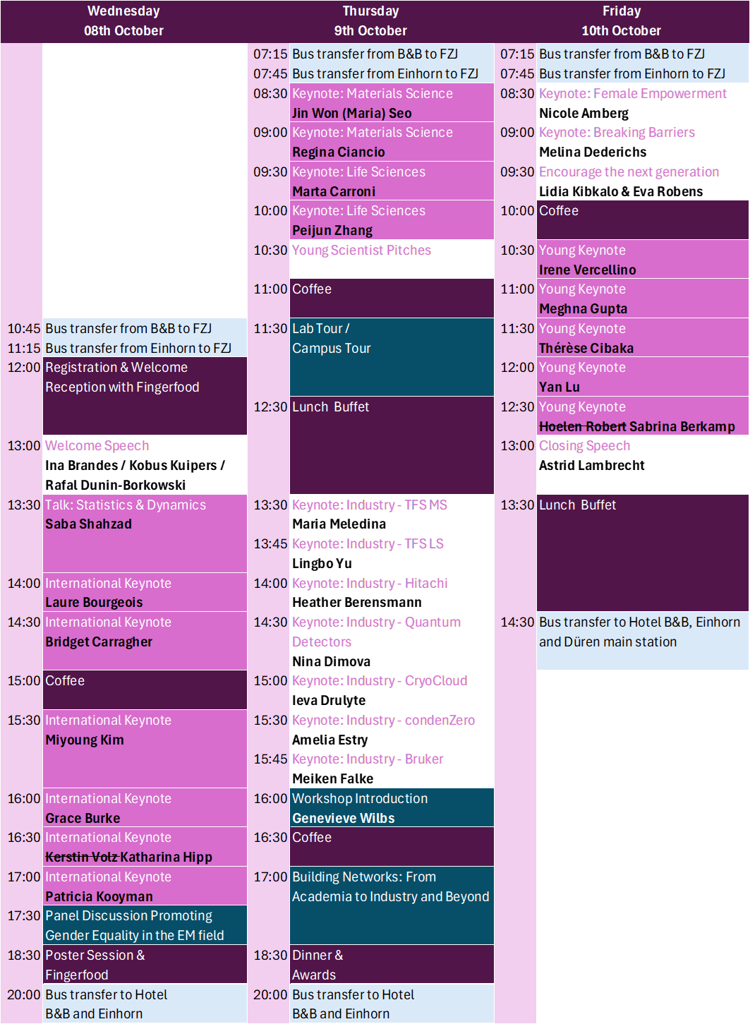 Programme, Dates & Deadlines | er-c